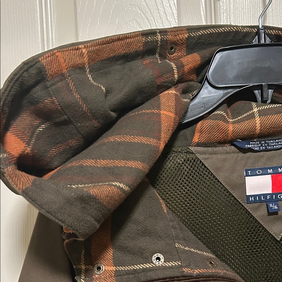 Tommy Hilfiger Men's Brown/Olive Green Military Jacket - Picture 3 of 6